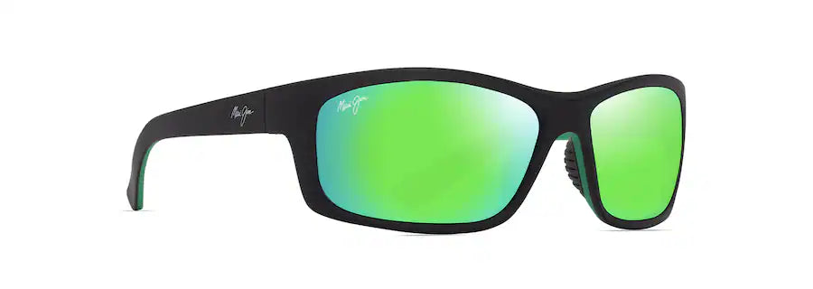 Maui Jim Kanaio Coast Matte Black/Green Sunglasses