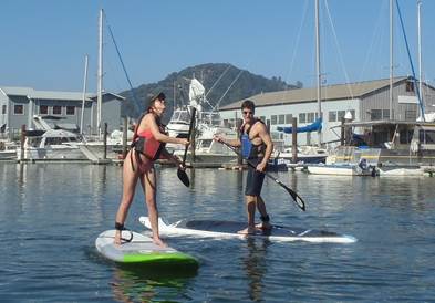 lacrosse on paddleboards on san francisco bay