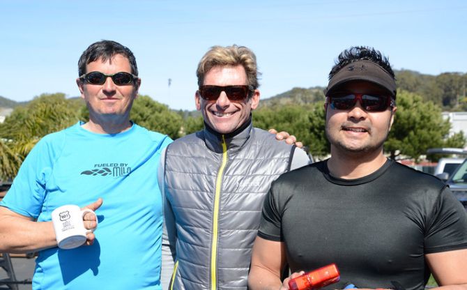 Rich Brodeson, Randy Nelson, and James Subido 14ft Stand Up paddleboard podium