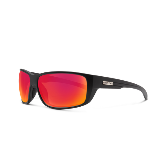 Suncloud Milestone Matte Black Polar Red Sunglasses 101 Surf Sports
