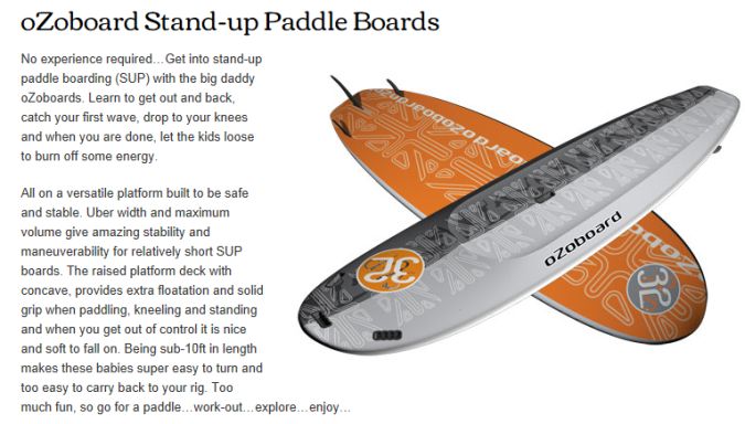 Ozo SUP Boards