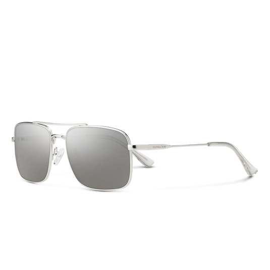 Suncloud Payback Silver Polarized Sunglasses