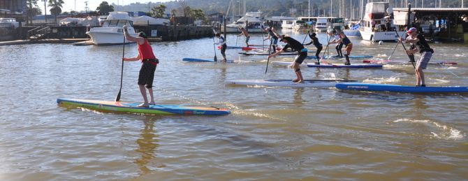 Paddleboard Racing on San Francisco Bay