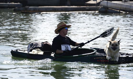 Kayaking at 101 Surf Sports