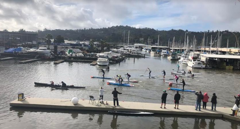 Racing action on the san rafael canal