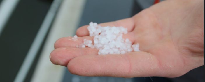 Hail from todays paddle race