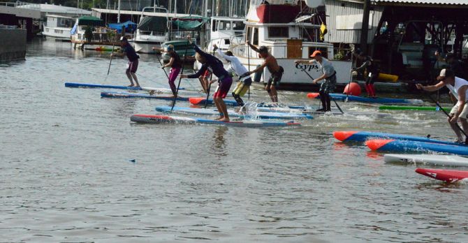 Paddle Racing In San Rafael