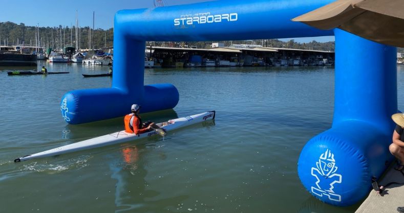 Paddle Racing on San Rafael Bay