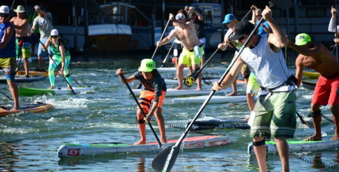 Paddleboard Racing on San Francisco Bay