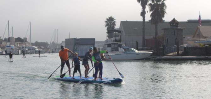 Stand up paddleboard racing with 101 Surf Sports