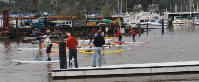 Stand Up paddleboard racing Marin County