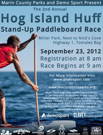 The Hog Island Huff Stand Up Paddleboard race 2012