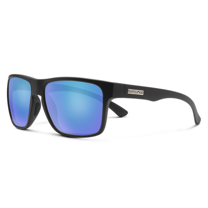 Suncloud Rambler Matte Black Polar Blue Mirror