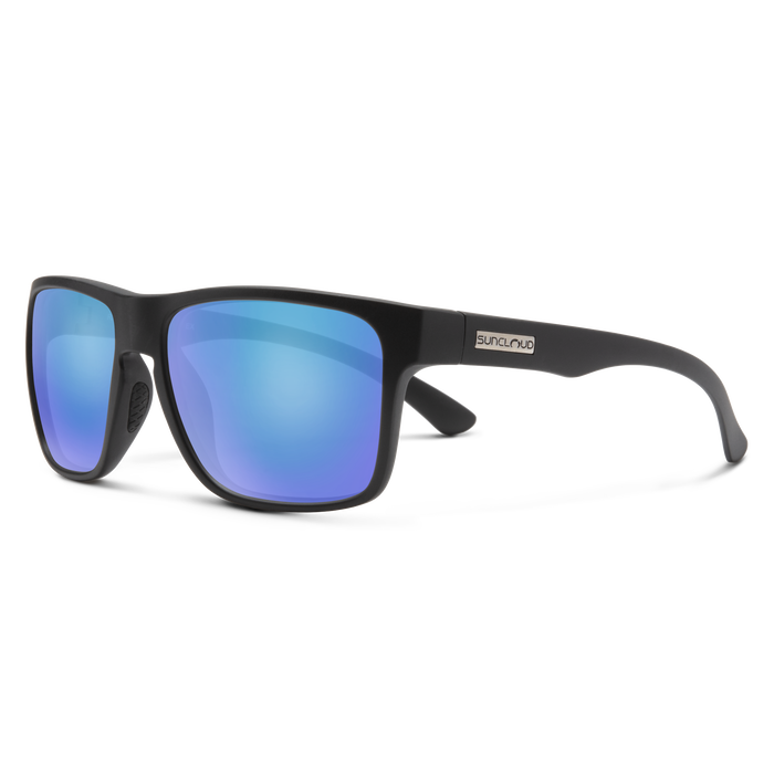 Suncloud Rambler Matte Black Polar Blue Mirror