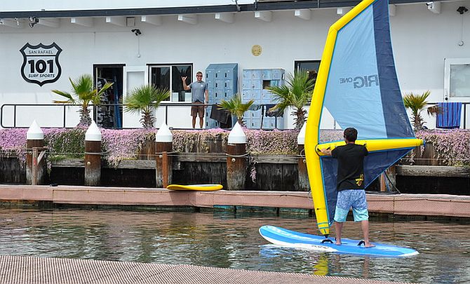 Windsurfing in San Rafael