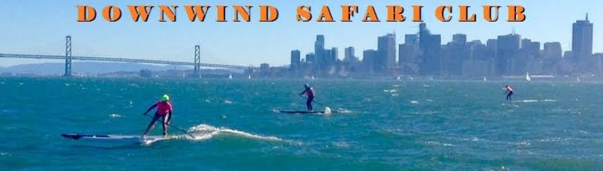 Downwind paddleboard tours on San Francisco bay