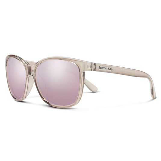 Suncloud Sashay Transparent Pink Gold Sunglasses
