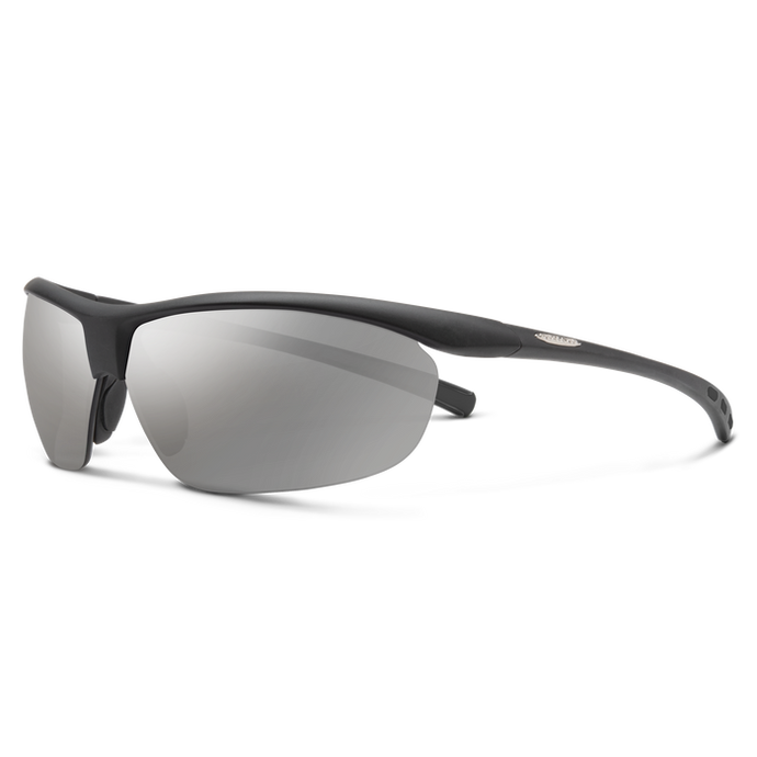 SunCloud Zephyr Matte Black Polarized Silver Mirror Sunglasses