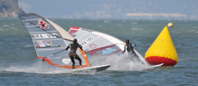 Slalom Windsurfing On San Francsico Bay