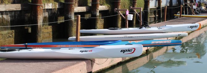 Epic Surfskis alongside Starboard Sprint and SIC x14 pro-lite - Speed!