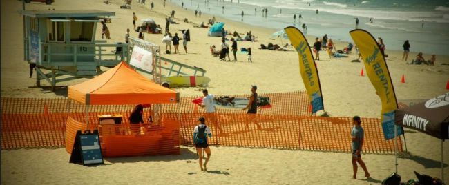 peter steinfath in socal sup race with fully loaded board!