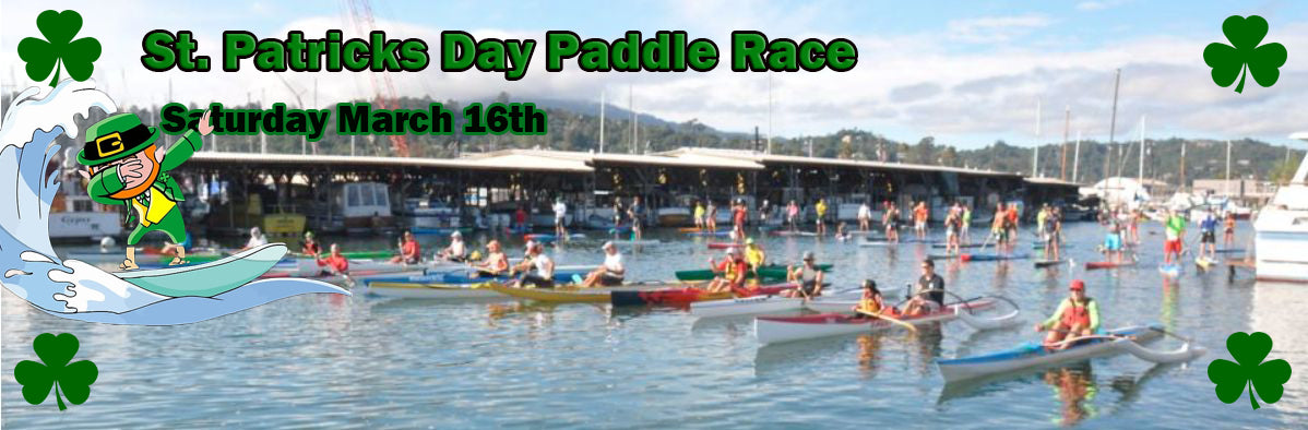 St. Patricks day paddle race for paddleboards and kayaks