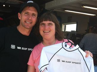 10ft Surfboard Class Winner Debbie Davis