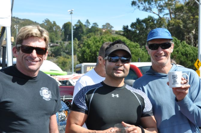 SUP Short Course 14 Foot Winners Randy Nelson, James Subido, and Marty Gates