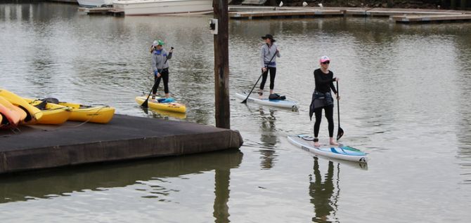 Paddleboarding to benefit the YES foundation. and ross schools