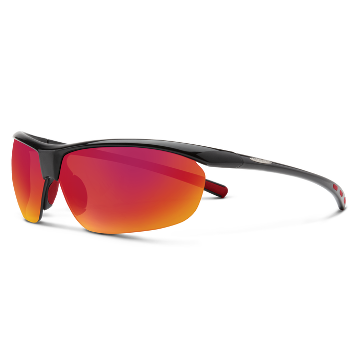 SunCloud Zephyr Black Polar Red Sunglasses